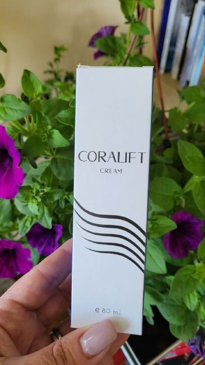 Coralift cream experience, packaging photos